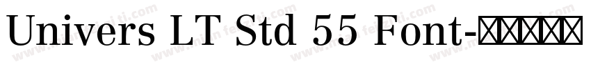 Univers LT Std 55 Font字体转换